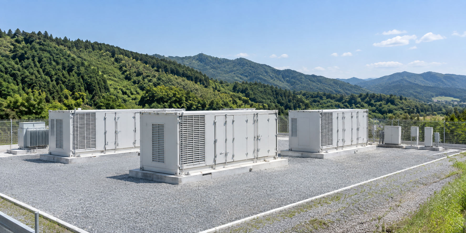系統用蓄電所のイメージ（AI生成画像）